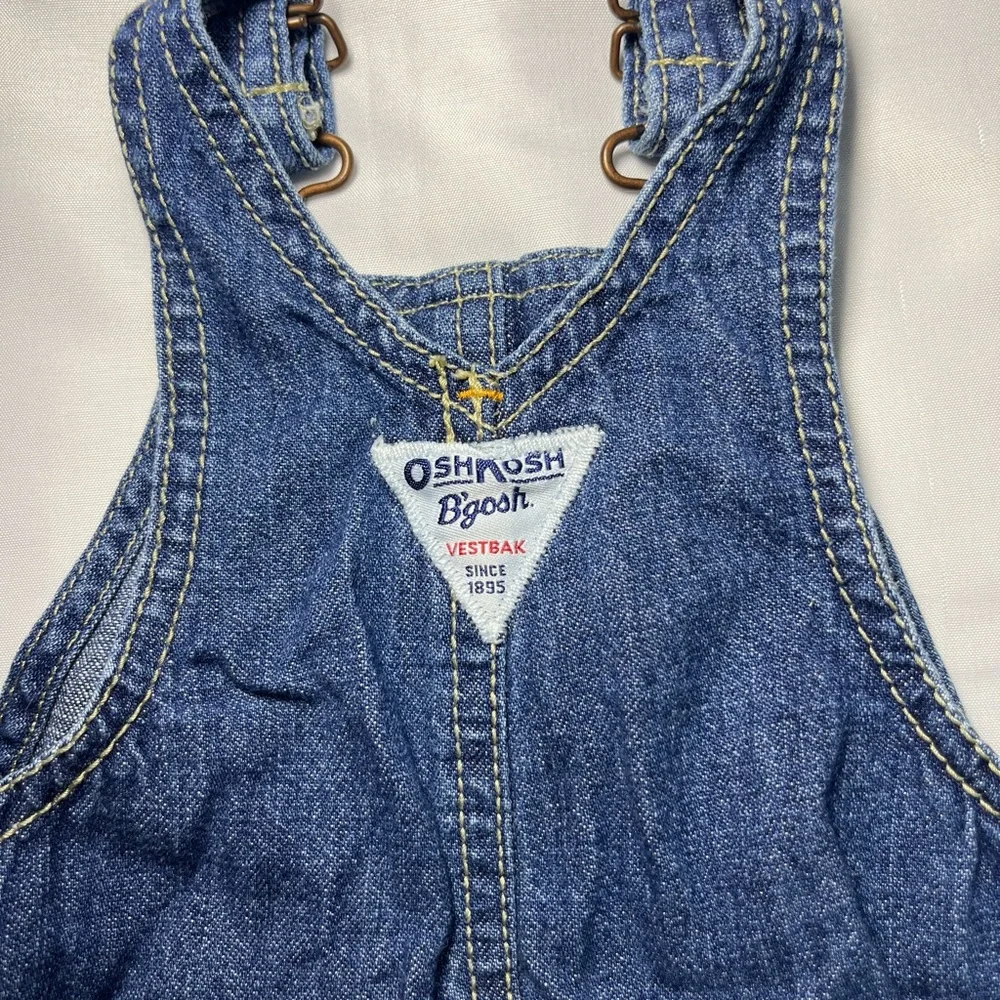 Vintage‎ OshKosh B’gosh Vestbak Blue Short Overalls 3M EUC Classic Kids
